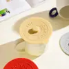 Tampa de Copo de Silicone de Grau Alimentício Simples Mais Vendida no Exterior, à Prova de Poeira e Vazamentos, Tampa de Copo Multifuncional para Canecas e Copos de Cerâmica