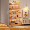 Prateleira pequena em forma de árvore estante de chão armário de quarto rack de armazenamento de sala de estar casa multi-camadas criativa estreita estante