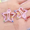 Grampo de Cabelo com Pingente de Pentagrama de Dopamina Óleo Gotejante Grampo de Cabelo Estrela para Crianças Bebês Presilha para Franja Lateral Presilha bb para Cabelos Quebrados Adorno de Cabeça