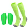 Calcetines de Fútbol con Bolsillos para Espinilleras, Juego de Dos Piezas, Suela de Toalla Engrosada, Calcetines Deportivos Antideslizantes con Cubiertas Integradas para Espinilleras, Calcetines Largos de Tubo