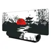 Alfombrilla de Ratón Grande de Mejor Venta de Amazon con Acabado de Alta Gama, con Pintura a Tinta de Paisaje Estilo Chino, Alfombrilla Rosa para Escritorio de Computadora