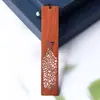 Marcadores de Libros Huecos de Madera, Clásicos Creativos de Ébano, Boj, Palosanto, Marcadores de Libros de Palosanto, Regalos Corporativos de Negocios