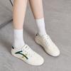 Zapatos Blancos Zhr para Mujer Verano 2025 Nuevos Malla Transpirable Una Pierna Suaves Planos Casuales Suela Versátil Entrenamiento Moral Zapatos para Mujer