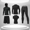 Traje de Ginástica Masculino de Verão Secagem Rápida Roupas Esportivas para Corrida Roupas Apertadas para Treinamento Equipamento de Basquete Roupas para Corrida Matinal Sala