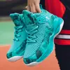 Zapatos Infantiles Transpirables de Verano Zapatos de Baloncesto Flyknit Zapatos Deportivos Juveniles Resistentes al Desgaste Amortiguadores Zapatos Deportivos Casuales