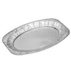 Papel de Aluminio Desechable Caja de Papel para Comida Rápida Caja para Hornear Arroz Caja para Barbacoa Tazón Caja para Llevar con Tapa Ovalada Plato para Pescado Brochetas a la Parrilla