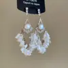 Pendientes de gota con incrustaciones de diamantes transfronterizos europeos y americanos, pendientes de lujo de alta gama, accesorios para orejas de moda de nicho, venta al por mayor desde fabricante de Yiwu