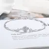 Transmisión en Vivo Popular Pulsera de Dos Quilates Estilo Bolso de Princesa Imitación Moissanita para Mujer Pulsera Versátil de Nicho Temperamento Joyería de Mano