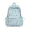 Mochila Feminina Fashion Estilo Ins com Estampa de Estrelas Frescas, Grande Capacidade e Alto Apelo Estético, Novo Modelo para Alunos do Ensino Médio e Universitários