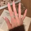 Anillo de Fila Cepillado Medieval Grueso Chapado en Oro Real de Plata de Ley S925 Anillo de Plata de Ley Extremadamente Fino Nicho Ins Normcore Moda Tendencia
