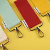 38mm Estilo Ins Coreano DIY Etiqueta Lateral Chaveiro Pingente de Mala Chaveiro Bolsa de Lona Etiqueta de Nome Cartão de Identificação