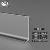 Zócalo de aleación de aluminio 6cm línea de pie metálica autoadhesiva línea de pie de esquina zócalo minimalista de acero inoxidable