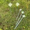 Lona de Camping al Aire Libre Estacas de Tienda Estacas de Suelo Fluorescentes Luminosas Estacas Mariposa 21 cm Cabeza de Plástico Brillante