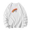 Camiseta de manga larga para hombre, marca de moda, ropa holgada de otoño, ropa de otoño a la moda, camisa de fondo, estilo coreano, para niños, combina con guapos