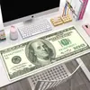 Alfombrilla de ratón creativa de dólar transfronteriza para uso en la oficina, resistente a la suciedad, fácil de limpiar, alfombrilla de escritorio antideslizante, hecha de tela de alta calidad, alfombrilla de ratón de gran tamaño