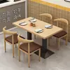 Juego de Mesa y Sillas Comerciales para Tiendas de Té de Leche, Hamburgueserías, Restaurantes de Comida Rápida, Fonderías, Tiendas de Pollo Frito, Restaurantes de BBQ, Pastelerías Combinaciones de Mesa y Silla