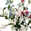 Estilo Ins Nieve Azul Artificial Paisajismo Flor Falsa Arreglo Floral para Salón de Bodas Fondo Decorativo Materiales Florales Decoración del Hogar Materiales Florales