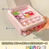 Caja de Almacenamiento Especial para Herramientas de Cuentas con Tapa, Divisor de Escritorio, Almacenamiento para Cuentas, Bolígrafos, Cucharones, Paquetes de Repuesto, Organizador de Almacenamiento Transparente