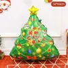 Nuevos Globos de Papel de Aluminio de Navidad Árbol de Navidad Grande Papá Noel Decoración Festiva Sala de Estar Decoraciones de Globos para Nochebuena