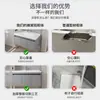 Juego de gabinete de baño de panal de aluminio espacial, gabinete de lavabo totalmente de aluminio, gabinete de lavabo de baño