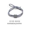 Corea del Sur Accesorios Simples para el Cabello Cuerda para el Cabello Banda para el Cabello para Mujer Banda para el Cabello de Oso de Doble Línea Banda Elástica para el Cabello Popular en Internet Ins Lote de Tocado