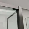 Puerta plegable de hotel personalizada para sala de ducha, puerta corredera interior para sala de ducha en forma de L, puerta de baño de cristal con marco completo