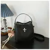 Casual, Simples, Estiloso, Design de Nicho, Bolsa Saco de Cor Contrastante, Novo Modelo Transfronteiriço 2026, Bolsa Transversal de Mão Feminina