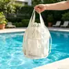 Nueva Bolsa de Malla Multifuncional para Artículos de Tocador de Baño, Bolsa Plegable de Playa, Bolsa de Almacenamiento, Bolsa de Malla para Cosméticos para Viajes