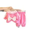 Conjunto de Ropa para Niña Primavera y Otoño 2026 Nuevo Elegante Dibujos Animados Conjunto de Primavera para Niños, Moderno Conjunto Casual de Dos Piezas de Primavera para Bebés Niñas