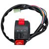 Peças de modificação de motocicleta KG-010 interruptor de três funções plugue fêmea de três funções interruptor de partida do farol de extinção