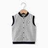 Chalecos de Otoño e Invierno para Niños y Niñas, Chalecos de Algodón para Bebés y Niños Pequeños, Chalecos Jacquard Versátiles Cálidos y Lindos para Primavera y Otoño, Ropa Infantil Estilo Coreano