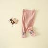 Leggings Nuevos de Otoño 2026 para Bebés Niñas de 0 a 3 Años, Pantalones de Estilo Coreano con Abertura en la Entrepierna, Pantalones de Clase A para Niñas
