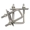 Acero Inoxidable 304 Cuadrado Tarjeta Ángulo Recto U-Bolt U-Bolt Tornillo de Ángulo Recto Abrazadera de Tubo Cuadrado en Forma de U