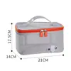Bolsa de Maquillaje Portátil de Malla, Neceser de Gran Capacidad, Bolsa de Almacenamiento Portátil Multifuncional, Bolsa Portátil para Almacenamiento de Cosméticos