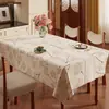 Toalha de Mesa Floral Nova 2026, Impermeável e à Prova de Óleo de Alta Qualidade, Toalha Espessa Retangular para Mesa de Centro, Luxo Leve e Sensação de Alta Qualidade