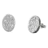 Pendientes de botón de racimo de moissanita con forma de escalera ovalada más vendidos en Europa y América, Plata S925, Lujo Ligero, Gama Alta, Estilo Elegante, Pendientes para Fiesta de Noche