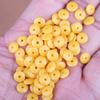 8*3mm espaciador de marfil sintético junta de cera de abeja sintética fruta de marfil sintético cuentas de Buda para manualidades hebilla de joyería cuentas espaciadoras al por mayor