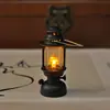 Mini Lâmpada a Querosene Luz Noturna a Pilha Luz Fraca Decoração Retrô Enfeite de Mesa LED Luz para Dormir no Pátio