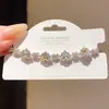 Pulsera popular de flor de circón estilo francés, sensación de lujo ligero y alta gama, diseño único, moda de nicho, joyería elegante al por mayor