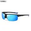 Novos Óculos de Sol Esportivos Outdoor Transfronteiriços para Homens, Série com Lentes Coloridas Polarizadas, Óculos à Prova de Poeira, Óculos de Ciclismo