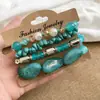 Set de Pulseras Redondas Elásticas con Cuentas Geométricas de Cristal Bohemio, Diseño Único, Joyería Versátil para Mujer