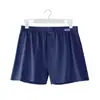 Cueca Boxer Masculina de Algodão de Fibra Longa de Xinjiang Algodão Penteado Corte Grande Cor Sólida Calça de Quatro Cantos Virilha Antibacteriana Virilha Respirável Calça de Casa