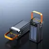 Carregador portátil transfronteiriço com capacidade ultragrande, fonte de alimentação móvel com carregamento super-rápido alimentada por energia solar, 200.000 mAh, adequado para telefones celulares e tablets