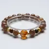 [Pulsera de Cristal de Luna Cristal Amarillo Torre Cristalina Azúcar Caramelo para Mujer La Más Fácil de Combinar Pulsera de Regalo Al por Mayor