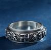 Anillo Giratorio Agresivo Anillo de Pareja para Hombre Retro Moderno 2023 Nuevo Dedo Índice Nicho Lujo Ligero Alto Sentido