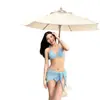 Traje de baño para mujer de estilo fresco y sencillo, Bikini estilo Ins coreano, Estilo para vacaciones en la playa, Conjunto de traje de baño de tres piezas para mujer