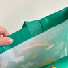 Bolsa Tote de Tecido Lixin RPET Feita Sob Medida com Laminação de PP para Publicidade e Promoção, Bolsa de Tecido Lixin Desenho Animado Bolsa Tote RPET Feita Sob Medida