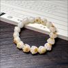 Pulsera de raíz de bodhi de jade blanco caliente para gato con garra de carbón, venta al por mayor de fábrica, pulsera tallada para enrollar el dedo de estudiante, joyería suave