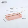 Cocina de restaurante occidental Cesta para snacks de oro rosa americano Acero inoxidable 304 Electrolítico Azul Frito Papas fritas Frito Cesta para snacks