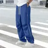 Pantalones Largos Casuales de Verano para Hombre 2026, de Cordón, Color Sólido, Rayados, para Viajar, Versátiles, Modernos, Frescos, en Stock